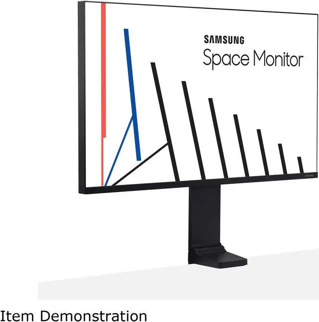 Alt view image 4 of 14 - SAMSUNG The Space Series S27R750Q 27" QHD 2560 x 1440 (2K) 144 Hz HDMI, Mini DisplayPort Monitor with Clamp-type Stand for More Usable Desk Space
