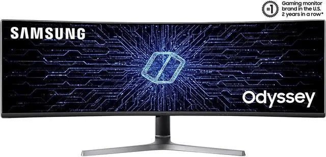 Alt view image 2 of 6 - Samsung CRG9 Series LC49RG90SSNXZA 49" Dual Quad HD 5120 x 1440 Resolution 120Hz HDMI, 2x DisplayPort AMD FreeSync 2 Flicker Free HDR1000 QLED Curved Gaming Monitor