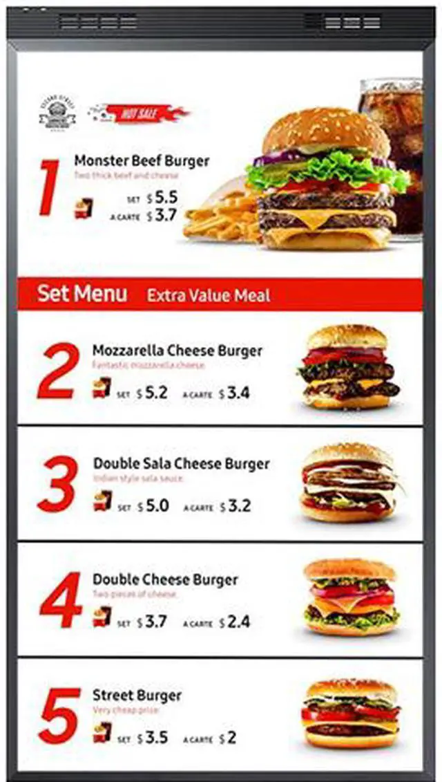 Main image of Samsung OM55N-D 55" Full HD Ultra-high Brightness Semi-outdoor Double-sided Digital Signage Display, 3000nit/1000nit, 24/7, Portrait Only