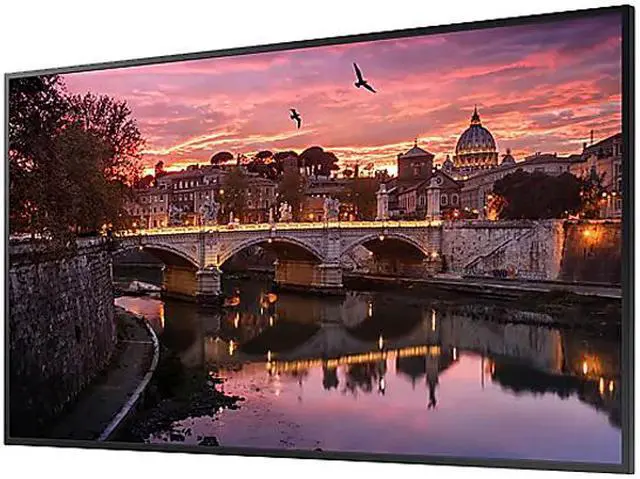 Alt view image 3 of 7 - Samsung QB75R 75" Edge-Lit 4K Ultra HD Commercial LCD Display (Cisco Certified Compatible), 350nit, Tizen 4.0, WiFi, BT, Speaker, Portrait/Landscape, 16/7 - LH75QBREBGCXZA