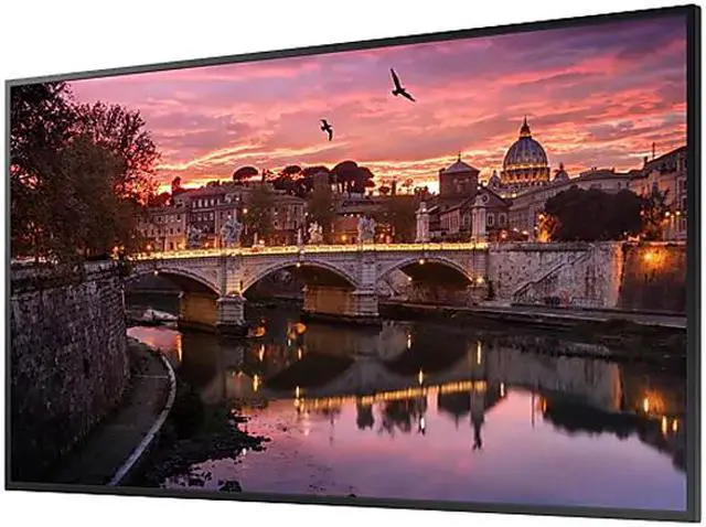 Alt view image 2 of 6 - Samsung QB75R-N 75" Edge-Lit 4K Ultra HD Commercial LCD Display (Cisco Certified Compatible Display), Non Wi-Fi, Integrated Media Player and SoC, TAA - LH75QBRNBGCXGO