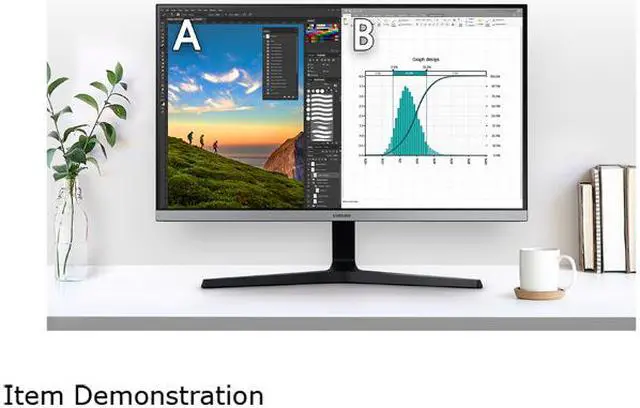 Alt view image 19 of 20 - SAMSUNG UR55 ViewFinity LU28R550UQNXZA 28" UHD 3840 x 2160 (4K) 60 Hz HDMI, DisplayPort AMD FreeSync Flat Panel Monitor