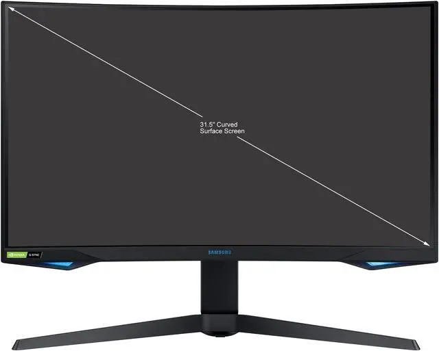 Alt view image 11 of 12 - SAMSUNG Odyssey G7 LC32G75TQSNXZA 32" (31.5" Viewable) QHD 2560 x 1440 (2K) 1ms GTG 240Hz, HDMI 2xDisplayPort, USB, G-Sync Compatible, Pivot, Swivel, Height Adjust Curved Gaming Monitor
