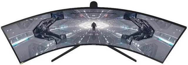 Alt view image 5 of 13 - SAMSUNG Odyssey G9 Series LC49G97TSSNXDC 49" Dual QHD 5120 x 1440 2K 1ms (GTG) 240Hz HDMI, 2x DisplayPort, 2x USB 3.0 AMD FreeSync and G-Sync Compatible Curved DisplayHDR 1000 QLED Gaming Monitor