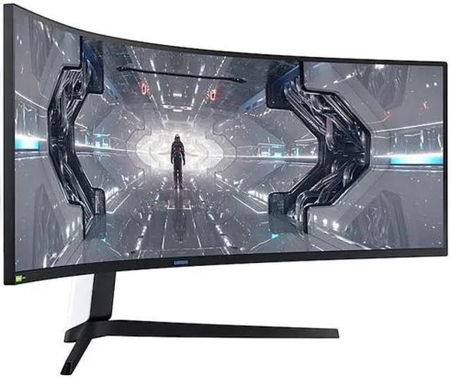 Alt view image 4 of 13 - SAMSUNG Odyssey G9 Series LC49G97TSSNXDC 49" Dual QHD 5120 x 1440 2K 1ms (GTG) 240Hz HDMI, 2x DisplayPort, 2x USB 3.0 AMD FreeSync and G-Sync Compatible Curved DisplayHDR 1000 QLED Gaming Monitor