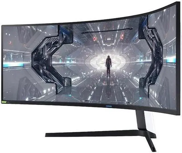 Alt view image 3 of 13 - SAMSUNG Odyssey G9 Series LC49G97TSSNXDC 49" Dual QHD 5120 x 1440 2K 1ms (GTG) 240Hz HDMI, 2x DisplayPort, 2x USB 3.0 AMD FreeSync and G-Sync Compatible Curved DisplayHDR 1000 QLED Gaming Monitor