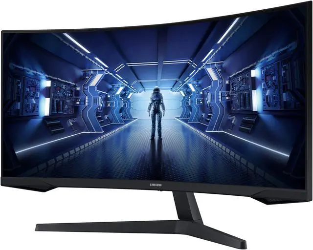 Alt view image 4 of 15 - SAMSUNG Odyssey G5 LC34G55TWWNXZA 34" WQHD 3440 x 1440 (2K) 1ms (MPRT) 165Hz HDR10, HDMI, DisplayPort FreeSync Premium Curved Gaming Monitor