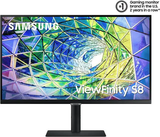 Alt view image 2 of 20 - SAMSUNG ViewFinity LS27A800UJNXGO 27" UHD 3840 x 2160 (4K) HDMI, DisplayPort, USB-C IPS Swivel Tilt Pivot Height Adjust Monitor