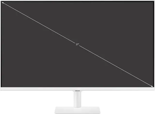 Alt view image 2 of 10 - SAMSUNG 27" 60 Hz VA FHD Smart Monitor and Streaming TV in White 8ms (GTG) HDMI, USB LS27AM501NNXZA