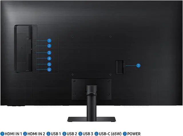 Alt view image 14 of 14 - SAMSUNG M70UA Series LS43AM702UNXZA 43" UHD 3840 x 2160 (4K) 2 x HDMI, USB, USB Type-C Built-in Speakers Smart Monitor and Streaming TV
