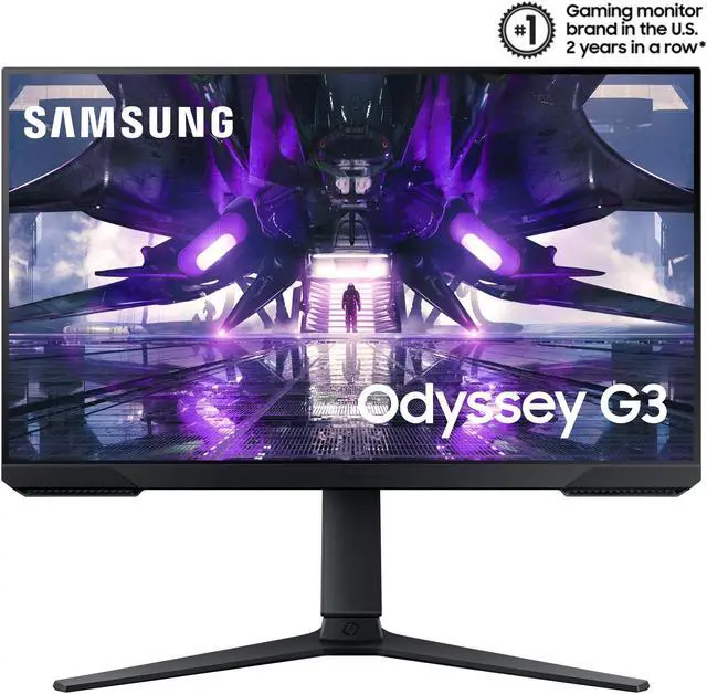 Alt view image 2 of 16 - SAMSUNG Odyssey G3 LS24AG302NNXZA 24" Full HD 1920 x 1080 144Hz 1ms HDMI, DisplayPort AMD FreeSync Tilt Swivel Pivot Height Adjust Gaming Monitor