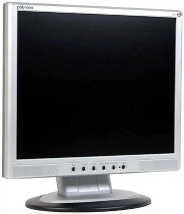 Alt view image 2 of 9 - Polyview 19" Active Matrix, TFT LCD SXGA LCD Monitor 21 ms D-Sub, DVI V293