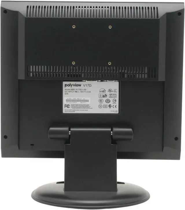 Alt view image 5 of 9 - Polyview 17" Active Matrix, TFT LCD SXGA LCD Monitor 10 ms V17D