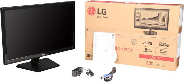 Alt view image 7 of 7 - LG 23" 60 Hz IPS FHD LCD Monitor IPS 5ms (GTG) D-Sub, HDMI 23MP47HQ