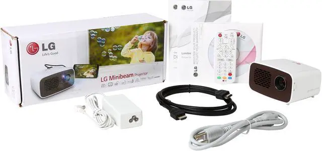 Alt view image 8 of 8 - LG Minibeam PH300 1280 x 720 WXGA 300 ANSI Lumens, Embedded Battery, Built-in Digital Tuner, HDMI/MHL Input, Pico / Portable LED Projector