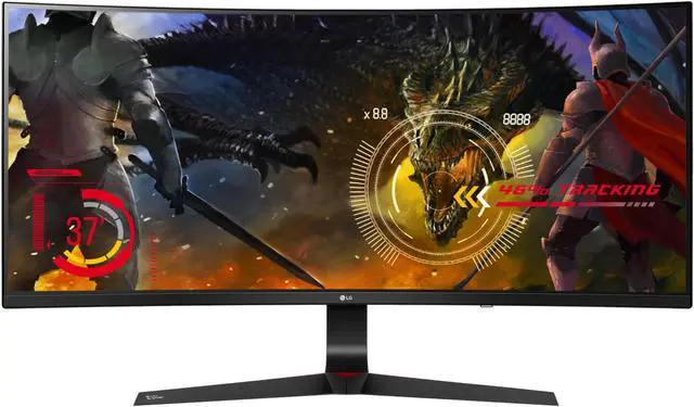 Alt view image 2 of 7 - LG 34UC89G 34" Black Bezel-less Full HD 21:9 2560 x 1080 2K 144Hz Refresh Rate, 5ms Response Time IPS Curved LED G-Sync Gaming Monitor, On-Screen Control, HDMI, DisplayPort, Screen Split