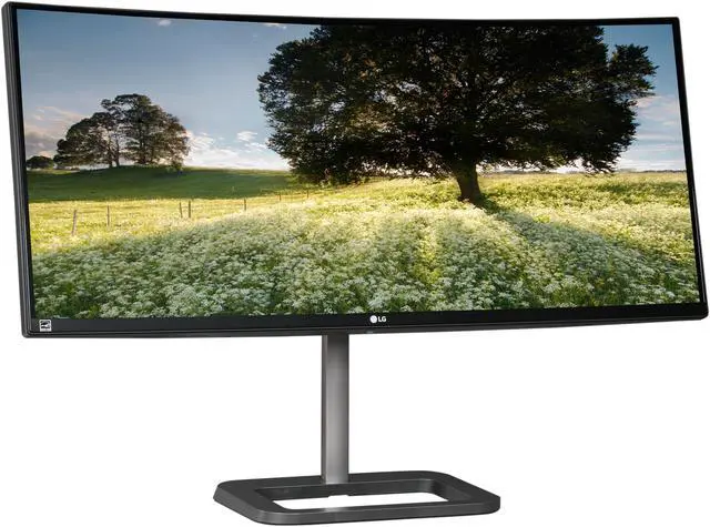 Alt view image 3 of 9 - LG 34UC87C Black 34" 5ms Ultrawide QHD Curved Monitor IPS Panel 300 cd/m2 5000000:1, HDMI, DisplayPort, USB3.0, 7w x 2 speakers, 4-Screen Split, Flicker Safe
