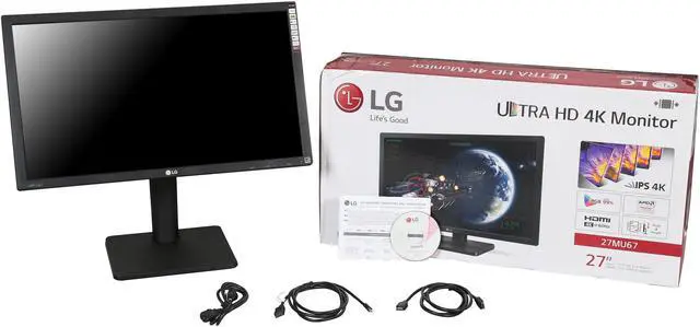 Alt view image 11 of 11 - LG 27MU67 27” Diagonal Class 4K Ultra-HD Free Sync LED Monitor IPS 300 cd/m2 5,000,000:1