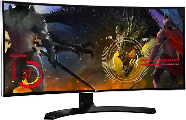 Alt view image 3 of 7 - LG 34UC88 34" Curved FreeSync IPS Monitor 3440 x 1440 WQHD 21:9 UltraWide On-Screen Control with 4-way Screen Split, Height and Tilt Adjustable, USB 3.0/HDMI/DisplayPort, VESA Mountable