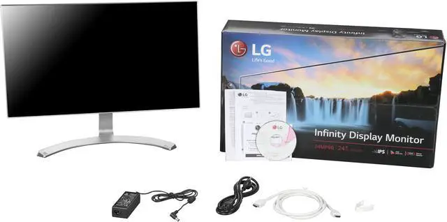 Alt view image 7 of 8 - LG 24MP88HV-S 24" Silver Full HD IPS Monitor Widescreen 1920 x 1080 Flicker Safe Black Stabilizer and On Screen Control w/ Screen Split 2.0 HDMI