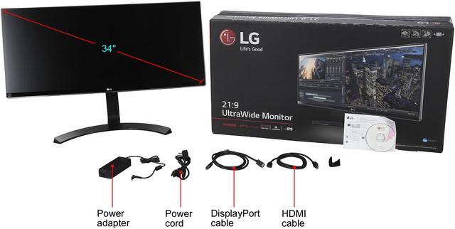 Alt view image 7 of 7 - LG 34UM88-P 34"  FreeSync IPS LED Monitor  3440 x 1440  WQHD 21:9 UltraWide 5ms On-Screen Control with 4-way Screen Split, Thunderbolt 2.0 and USB 3.0 Quick Charge HDMI DisplayPort