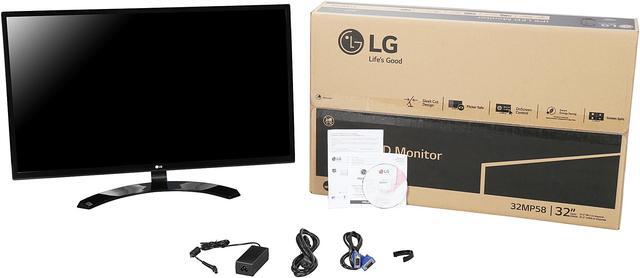 Alt view image 6 of 6 - LG 32MP58HQ-P Black 32" (Actual size 31.5") FHD IPS Widescreen LED Backlight Monitor 5ms 1920 x 1080 at 60 Hz, On Screen Control w/ Screen Split, HDMI/D-Sub 250 cd/m2 1000:1