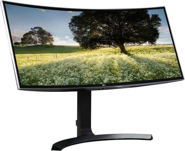 Alt view image 3 of 7 - LG 34CB88-P 34" Ultrawide QHD 21:9 Curved IPS Monitor, 3440 x 1440, AMD FreeSync, HDMI, DisplayPort, USB Quick Charge