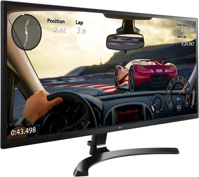 Alt view image 3 of 8 - LG 34UM59-P 34" Full HD IPS LED Black FreeSync 21:9 Gaming Monitor, 2560 x 1080, 60 Hz / 75 Hz w/ HDMI 1.4 Refresh Rate, On-Screen Control with Screen Split