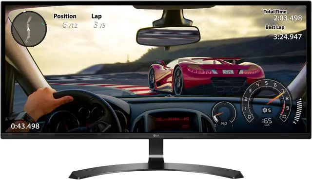 Alt view image 2 of 8 - LG 34UM59-P 34" Full HD IPS LED Black FreeSync 21:9 Gaming Monitor, 2560 x 1080, 60 Hz / 75 Hz w/ HDMI 1.4 Refresh Rate, On-Screen Control with Screen Split