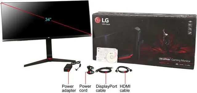 Alt view image 8 of 8 - LG 34" 75Hz IPS LCD/LED Monitor FreeSync (AMD Adaptive Sync) 34UM69G-B.B
