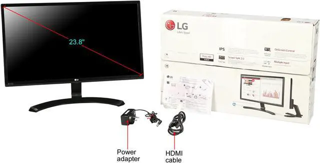 Alt view image 7 of 7 - LG 24MP60VQ-P 23.8" 75Hz 5ms Full HD IPS LED Monitor A-Grade Certified Refurbished