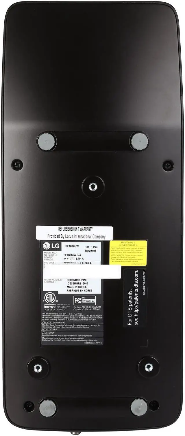 Alt view image 7 of 9 - LG PF1000UW Full HD (1920 x 1080) DLP Ultra Short Throw Smart Home Theater Up to 1,000 Lumens 150000:1