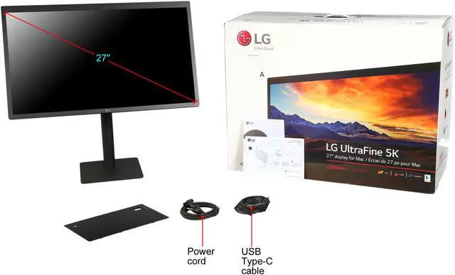 Alt view image 9 of 8 - LG 27" 27MD5KA-B UltraFine 5K (5120 x 2880) IPS LED Monitor for MacBook Pro