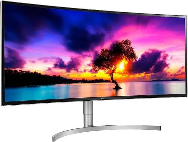 Alt view image 3 of 15 - LG 38" (Actual size 37.5") IPS WQHD+ 21:9 UltraWide WQHD+ IPS Curved LED Monitor FreeSync (AMD Adaptive Sync) HDMI, DisplayPort, USB 38WK95C-W