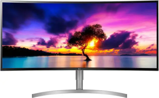 Alt view image 2 of 15 - LG 38" (Actual size 37.5") IPS WQHD+ 21:9 UltraWide WQHD+ IPS Curved LED Monitor FreeSync (AMD Adaptive Sync) HDMI, DisplayPort, USB 38WK95C-W