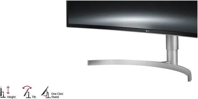 Alt view image 12 of 15 - LG 38" (Actual size 37.5") IPS WQHD+ 21:9 UltraWide WQHD+ IPS Curved LED Monitor FreeSync (AMD Adaptive Sync) HDMI, DisplayPort, USB 38WK95C-W