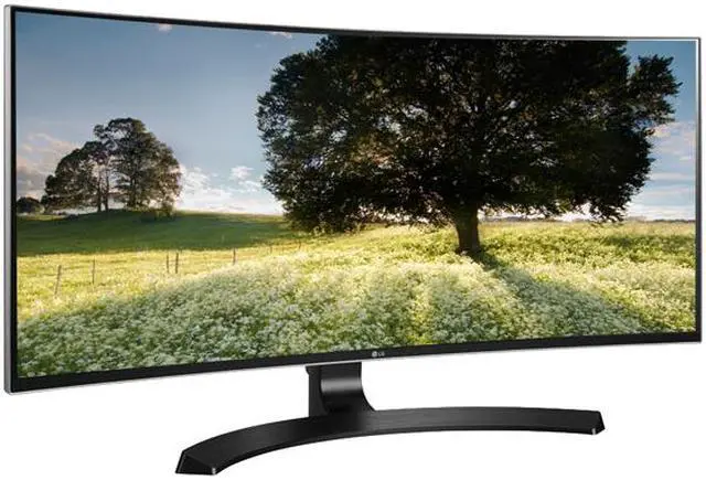 Alt view image 3 of 8 - LG 34UC80-B Black 34" 5ms (GTG) HDMI Widescreen 21:9 UltraWide QHD IPS Curved LED Monitor 300 cd/m2 50,000,000:1