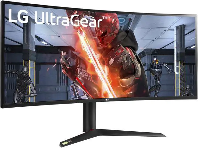 Alt view image 3 of 12 - LG UltraGear 38" Curved Gaming Monitor 21:9 Curved WQHD+ Nano IPS 1ms 144Hz HDR 400 Sphere Lighting 2.0 3-Side Virtually Borderless Tilt, Height Adjust 38GL950G-B