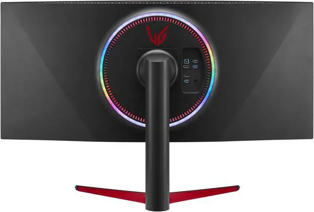 Alt view image 7 of 12 - LG UltraGear 38" Curved Gaming Monitor 21:9 Curved WQHD+ Nano IPS 1ms 144Hz HDR 400 Sphere Lighting 2.0 3-Side Virtually Borderless Tilt, Height Adjust 38GL950G-B