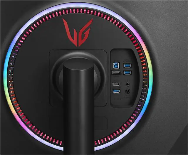 Alt view image 11 of 12 - LG UltraGear 38" Curved Gaming Monitor 21:9 Curved WQHD+ Nano IPS 1ms 144Hz HDR 400 Sphere Lighting 2.0 3-Side Virtually Borderless Tilt, Height Adjust 38GL950G-B