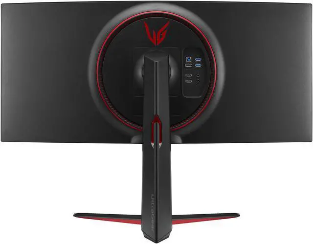 Alt view image 6 of 9 - LG UltraGear 34" Curved Gaming Monitor Quad HD 3440 x 1440 2K 160Hz (OC) 1ms 2xHDMI DisplayPort Radeon FreeSync 2 NVIDIA G-Sync Compatible USB 3.0 Hub Nano IPS Tilt, Height Adjustable