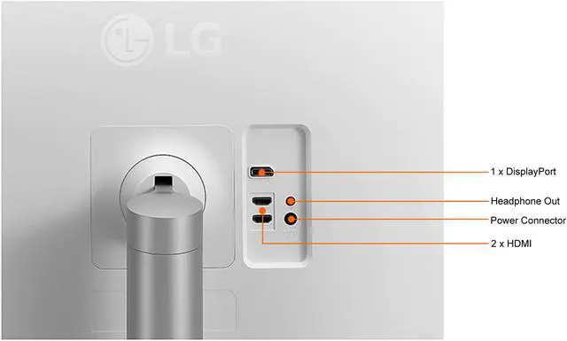 Alt view image 12 of 12 - LG 32UN650-W 32" (31.5" Viewable) UHD 3840 x 2160 (4K) 5 ms (GTG) 60 Hz HDMI, DisplayPort AMD FreeSync Built-in Speakers IPS HDR Monitor with FreeSync
