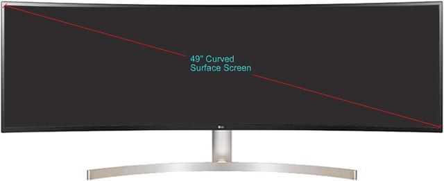 Monitor LED curvo de LG 49WL95C-W de 49 pulgadas 32:9 UltraWide Dual QHD  IPS con HDR 10 - 49WL95C-WE