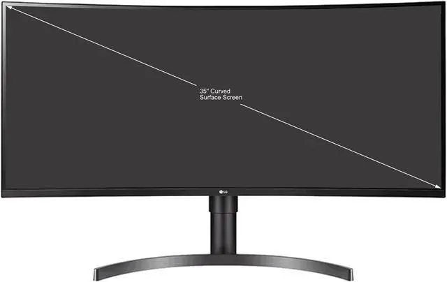 Alt view image 2 of 3 - LG 35WN75C-B 35" 3440 x 1440 (2K) 100 Hz FreeSync (AMD Adaptive Sync) Built-in Speakers Curved Monitor