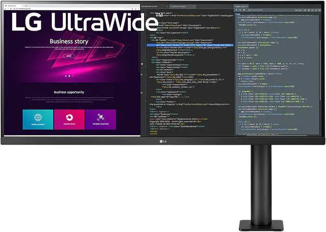Alt view image 3 of 18 - LG UltraWide 34WN780-B 34" UWQHD 3440 x 1440 (2K) 75 Hz HDMI, DisplayPort, USB, Audio FreeSync (AMD Adaptive Sync) Built-in Speakers IPS Monitor