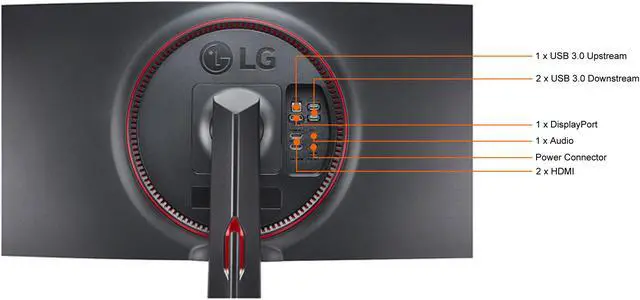 Alt view image 5 of 5 - LG UltraGear 34GN850-B 34" UWQHD 3440 x 1440 (2K) 144 Hz HDMI, DisplayPort, USB, Audio FreeSync Premium & G-Sync Compatible Curved Gaming Monitor
