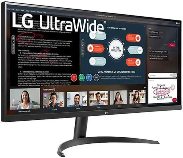 Alt view image 3 of 5 - LG 34WP500-B 34" 2560 x 1080 (2K) FreeSync (AMD Adaptive Sync) UltraWide Monitor