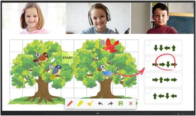 Main image of LG CreateBoard TR3DJ-B Series 75" IPS 4K IR Multi Touch Whiteboard