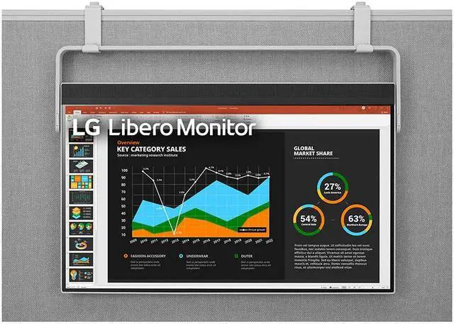 Alt view image 9 of 15 - LG 27" 75 Hz IPS QHD IPS Libero Monitor with Detachable Full HD Webcam 5 ms (GtG at Faster) FreeSync (AMD Adaptive Sync) Flat Panel 27MQ70QC-S