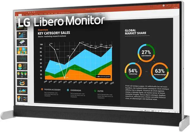 Alt view image 4 of 15 - LG 27" 75 Hz IPS QHD IPS Libero Monitor with Detachable Full HD Webcam 5 ms (GtG at Faster) FreeSync (AMD Adaptive Sync) Flat Panel 27MQ70QC-S